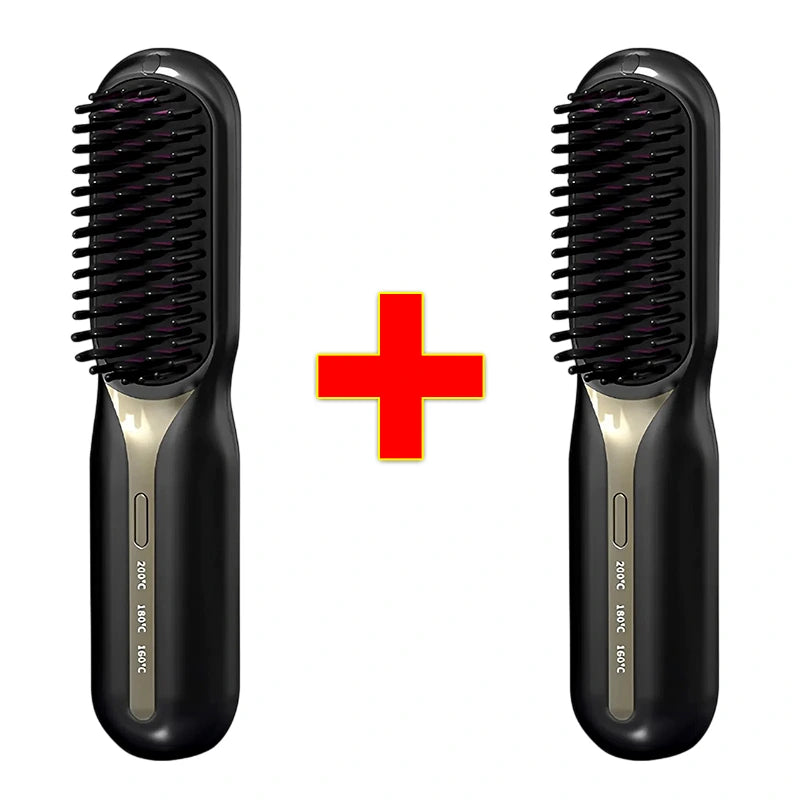 Lançamento - Escova Alisadora de Cabelo 5 em 1 Sem Fio PureGlam 2.0