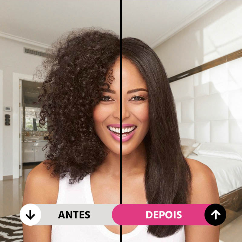 Lançamento - Escova Alisadora de Cabelo 5 em 1 Sem Fio PureGlam 2.0